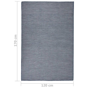 Blauer Outdoor Teppich 120x170 cm