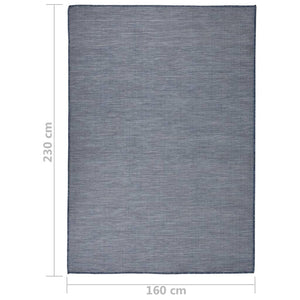 Blauer Outdoor Teppich 160x230 cm