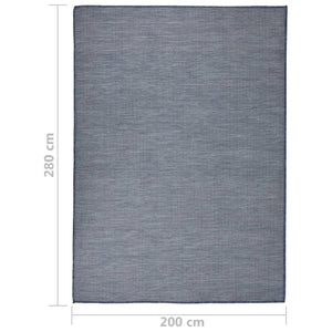 Blauer Outdoor Teppich 200x280 cm