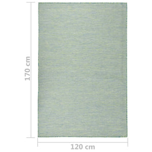 Türkis Outdoor Teppich 120x170 cm