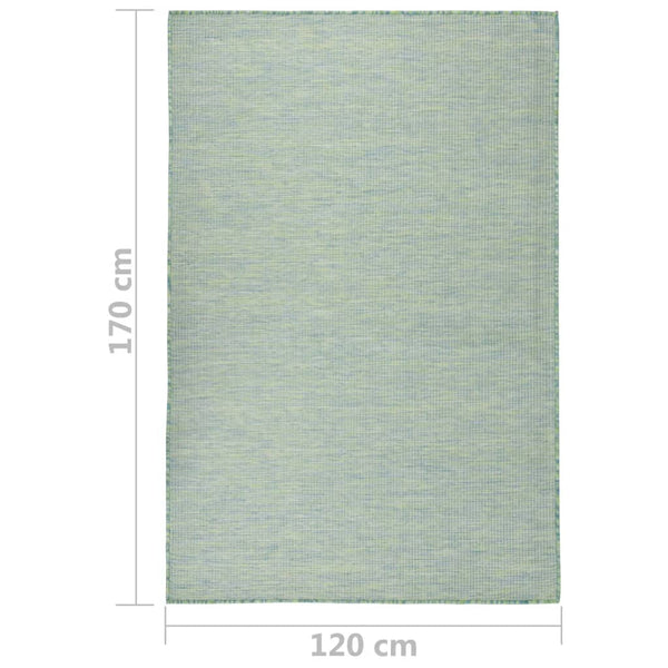 Türkis Outdoor Teppich 120x170 cm