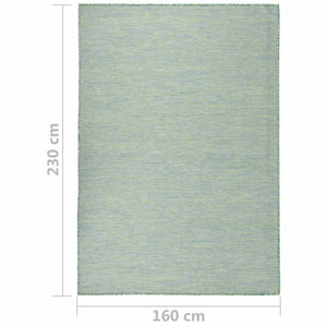 Türkis Outdoor Teppich 160x230 cm