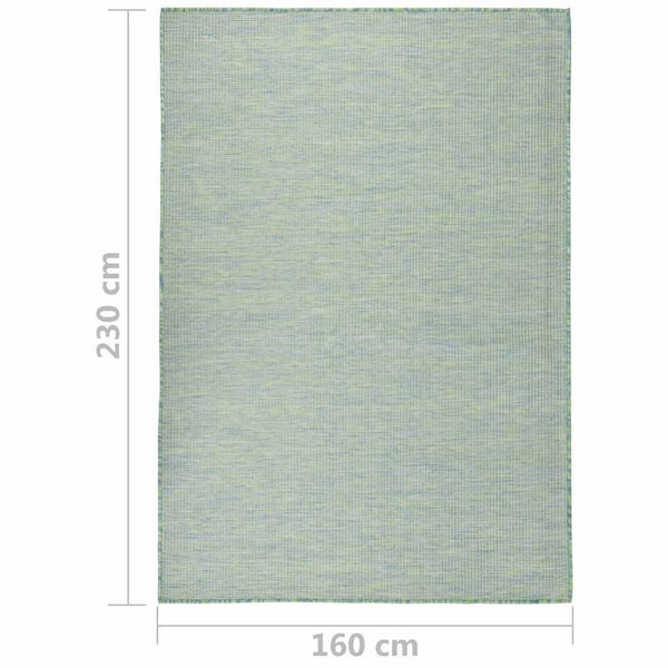 Türkis Outdoor Teppich 160x230 cm