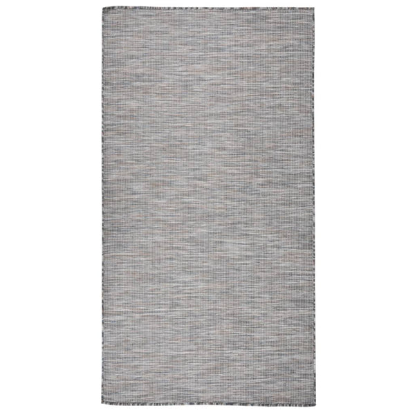 Outdoor-Teppich, Braun/Blau, 80x150 cm