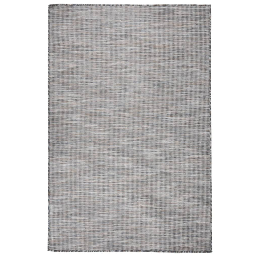 Outdoor Teppich Braun/Blau 120x170 cm
