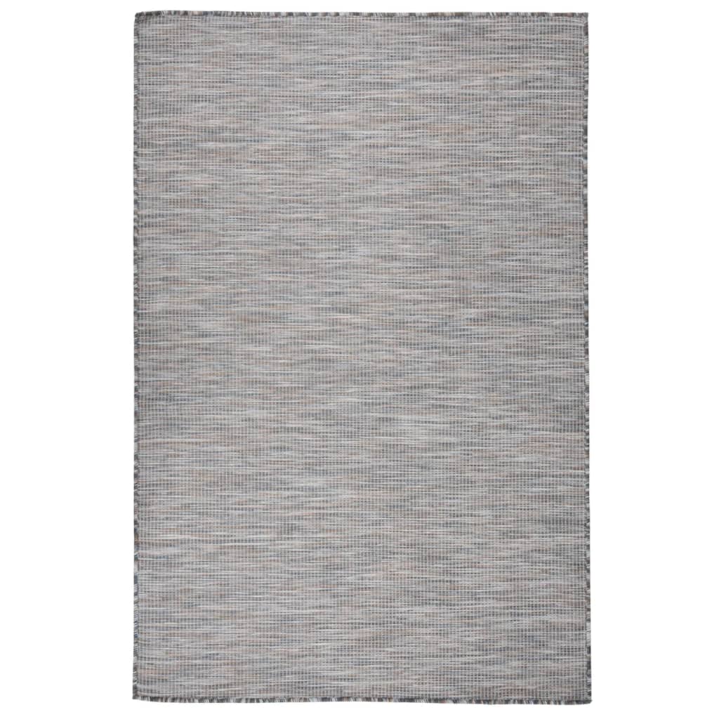 Outdoor Teppich Braun/Blau 120x170 cm