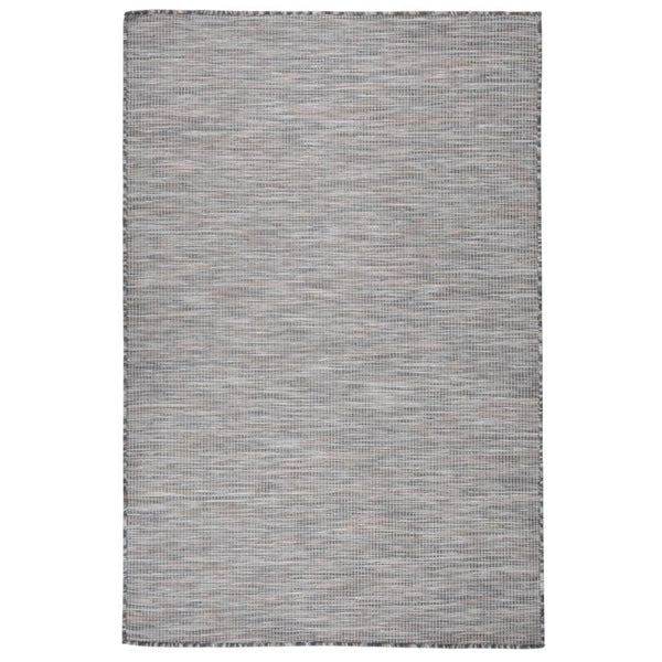 Outdoor Teppich Braun/Blau 120x170 cm