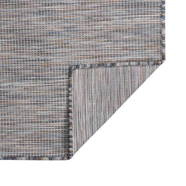 Outdoor Teppich Braun/Blau 120x170 cm