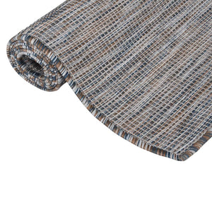 Outdoor Teppich Braun/Blau 120x170 cm