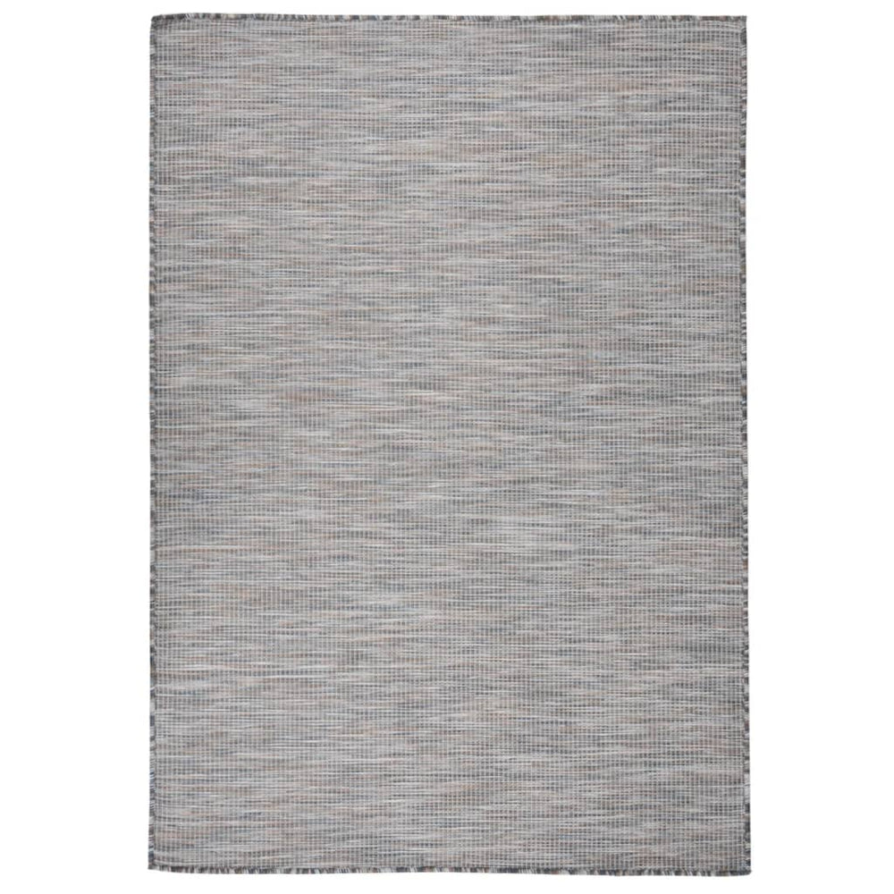 Braun-Blauer Outdoor-Teppich, 160x230 cm