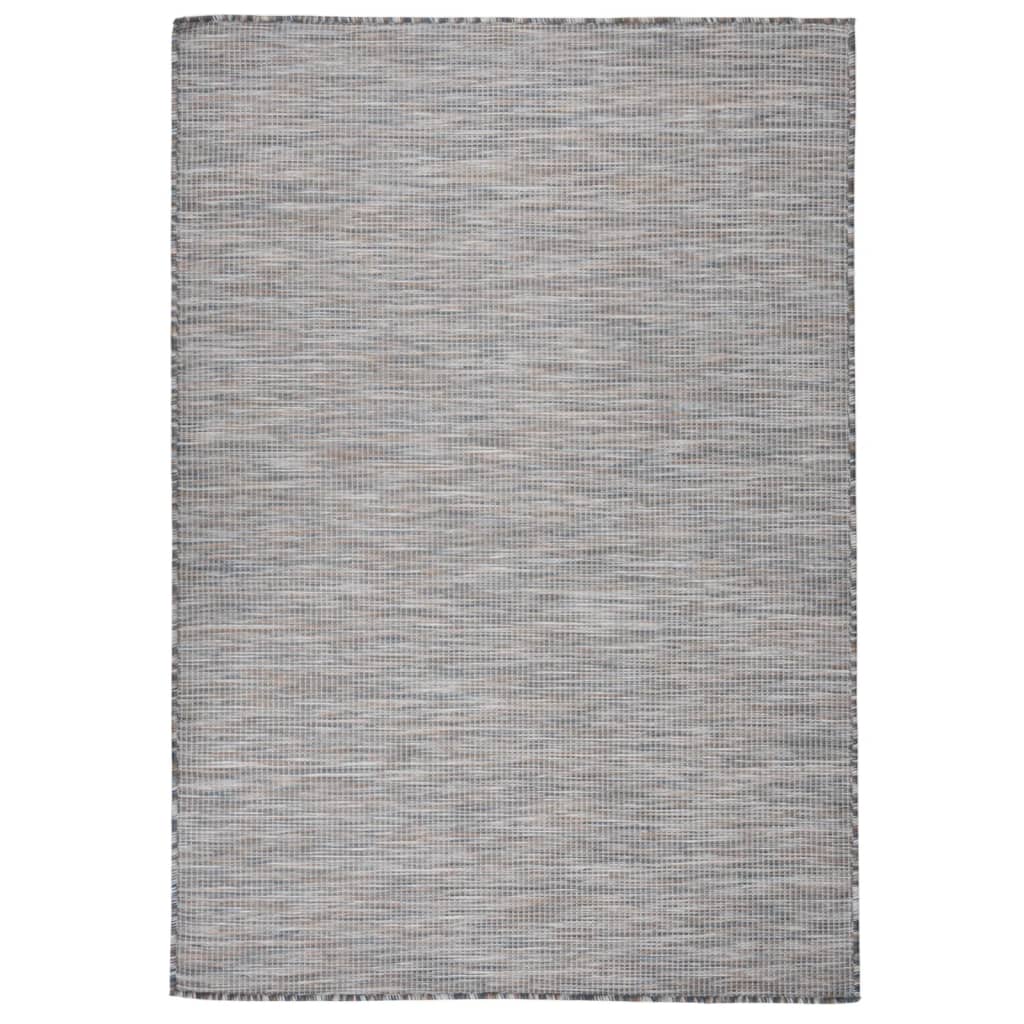 Braun-Blauer Outdoor-Teppich, 160x230 cm