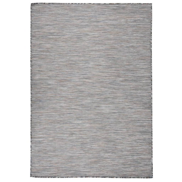 Braun-Blauer Outdoor-Teppich, 160x230 cm