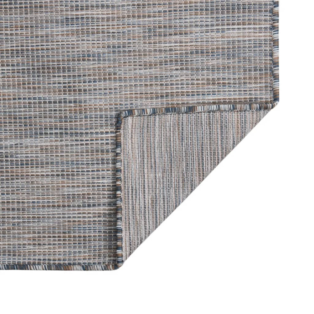 Braun-Blauer Outdoor-Teppich, 160x230 cm