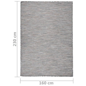 Braun-Blauer Outdoor-Teppich, 160x230 cm