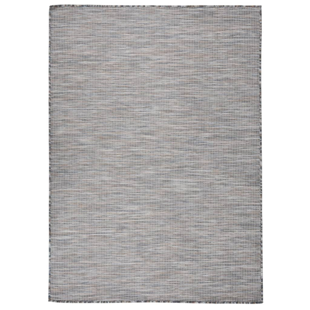Braun-Blauer Outdoor-Teppich 200x280 cm