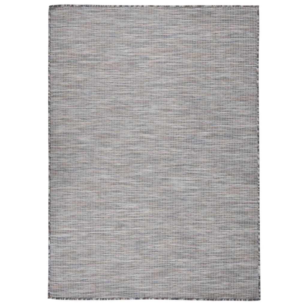 Braun-Blauer Outdoor-Teppich 200x280 cm