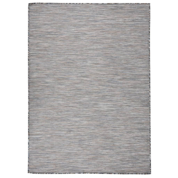 Braun-Blauer Outdoor-Teppich 200x280 cm
