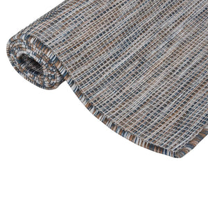 Braun-Blauer Outdoor-Teppich 200x280 cm