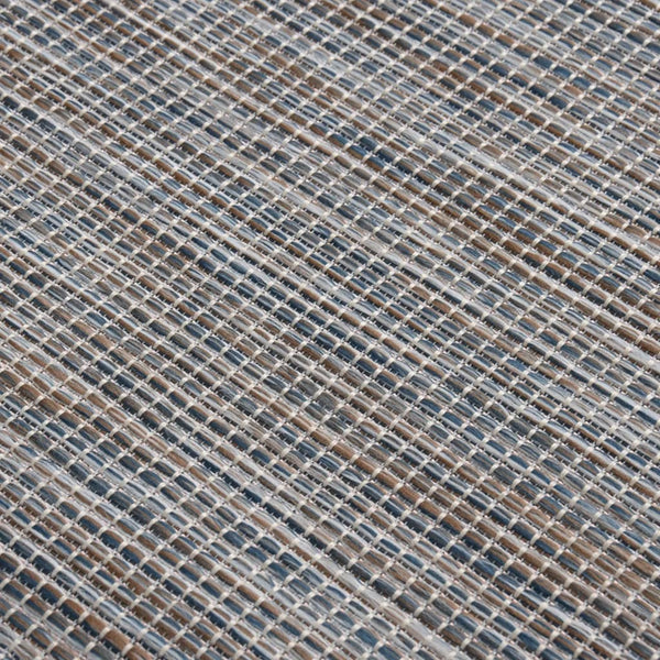 Braun-Blauer Outdoor-Teppich 200x280 cm