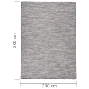 Braun-Blauer Outdoor-Teppich 200x280 cm