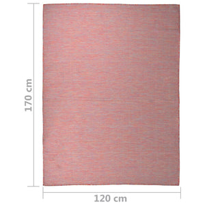 Roter Outdoor Teppich 120x170 cm