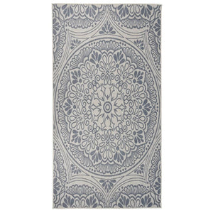 Blauer Outdoor-Teppich 80x150 cm