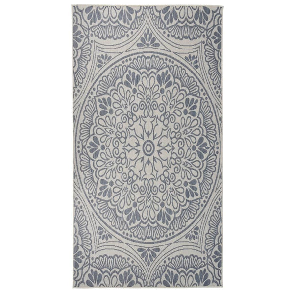 Blauer Outdoor-Teppich 80x150 cm