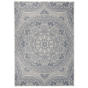 Blauer Outdoor Teppich 140x200 cm