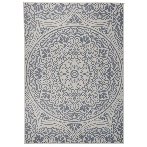 Blauer Outdoor Teppich 140x200 cm