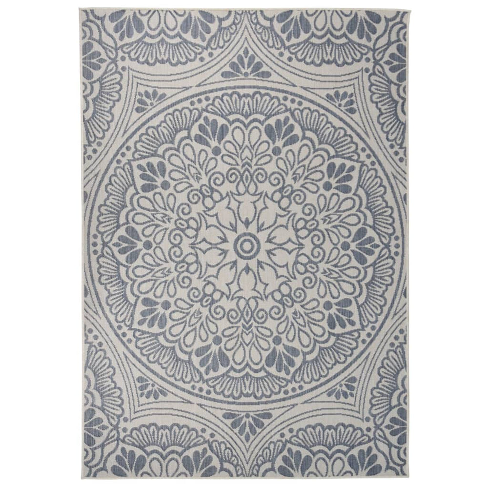 Blauer Outdoor Teppich 160x230 cm