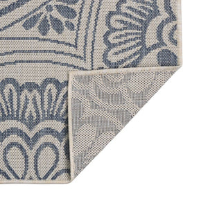Blauer Outdoor Teppich 160x230 cm