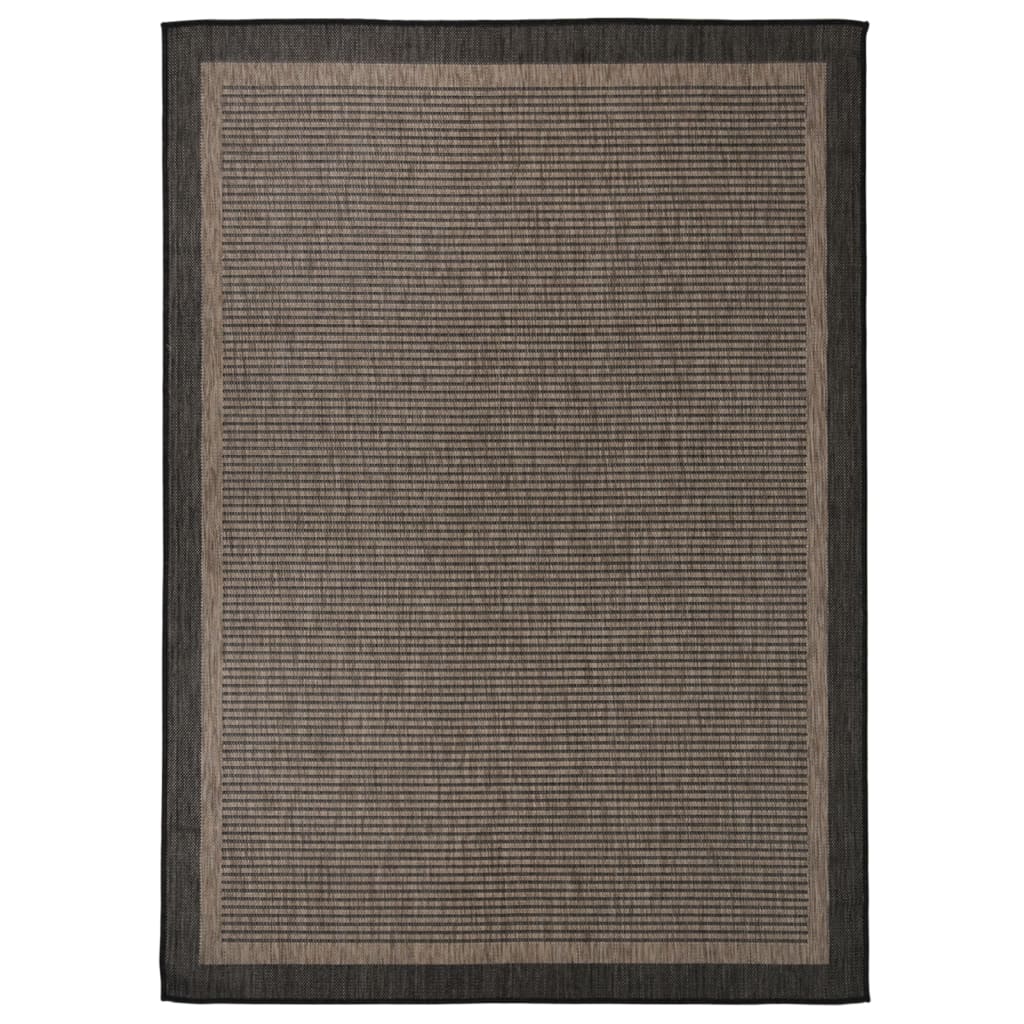 Dunkelbrauner Outdoor Teppich 200x280 cm