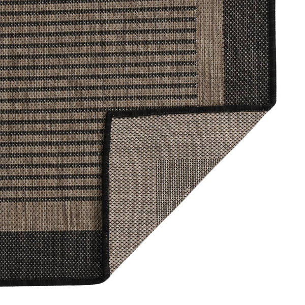 Dunkelbrauner Outdoor Teppich 200x280 cm