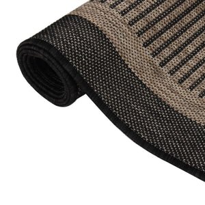 Dunkelbrauner Outdoor Teppich 200x280 cm