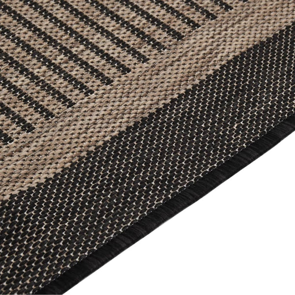 Dunkelbrauner Outdoor Teppich 200x280 cm