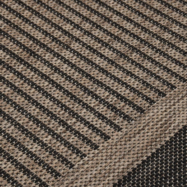 Dunkelbrauner Outdoor Teppich 200x280 cm