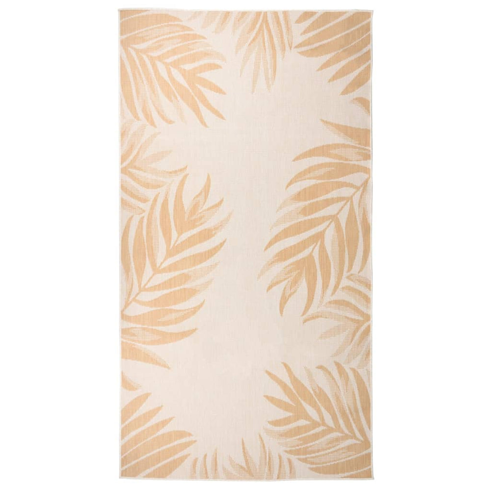 Outdoor-Teppich 80x150 cm Blattmuster