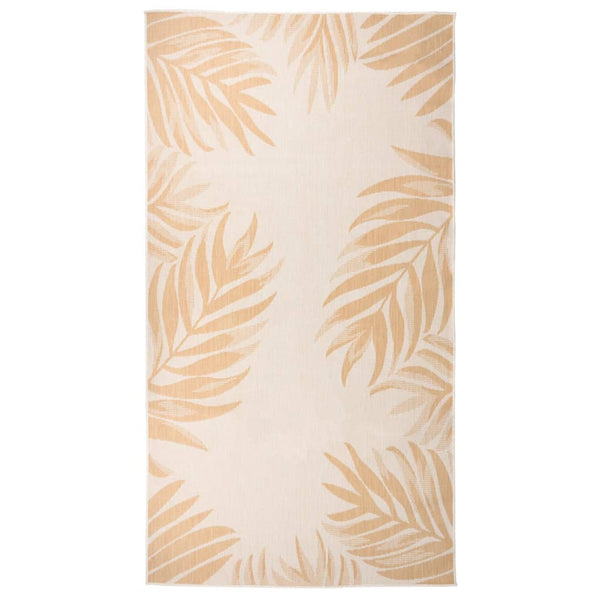 Outdoor-Teppich 80x150 cm Blattmuster