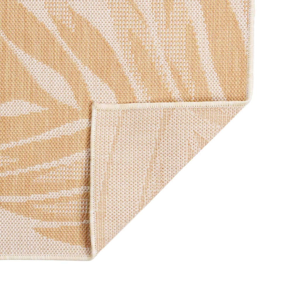 Outdoor Teppich Blattmuster 80x250 cm