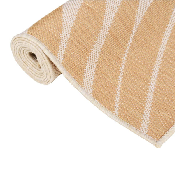 Outdoor Teppich Blattmuster 80x250 cm