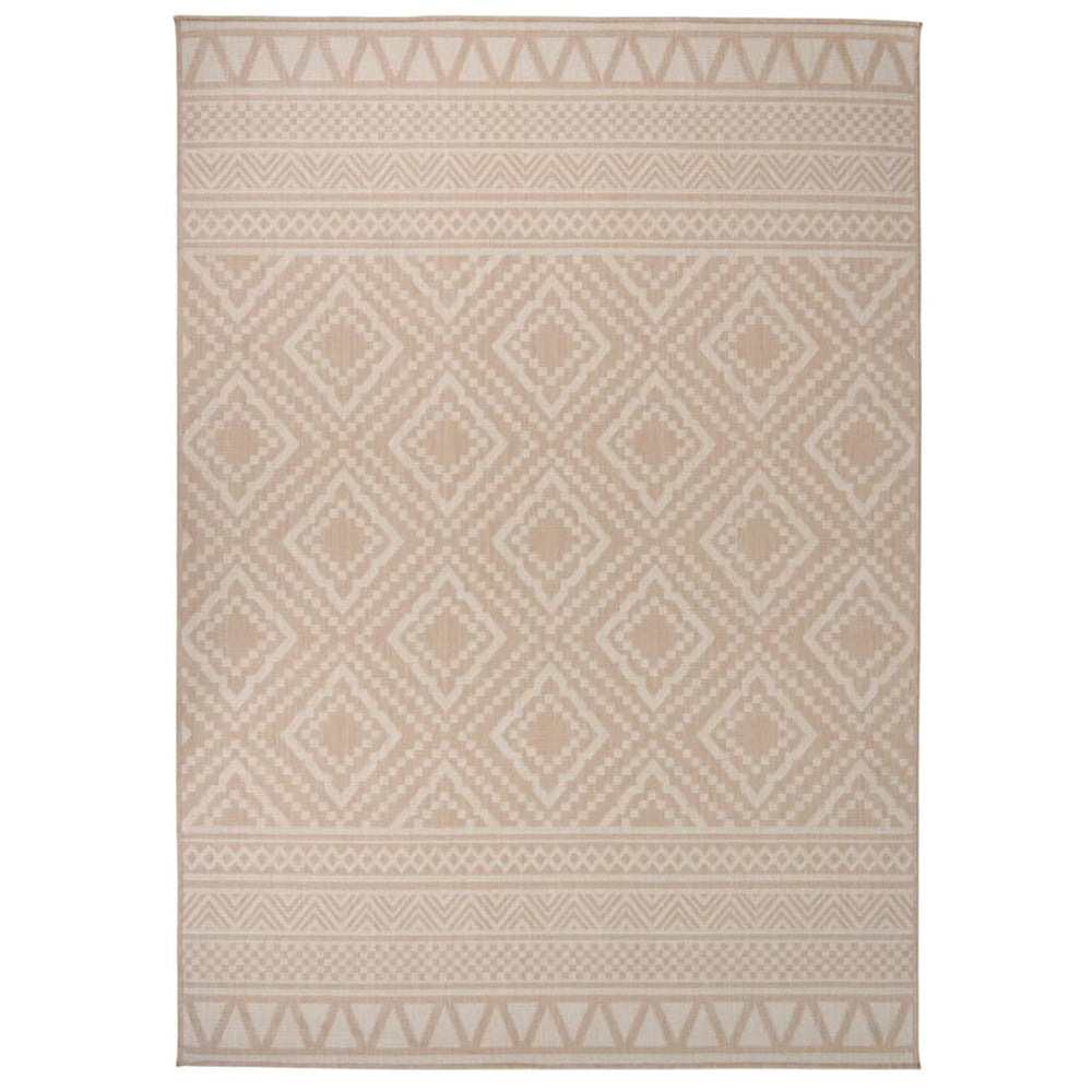 Braun Gestreifter Outdoor Teppich 120x170 cm