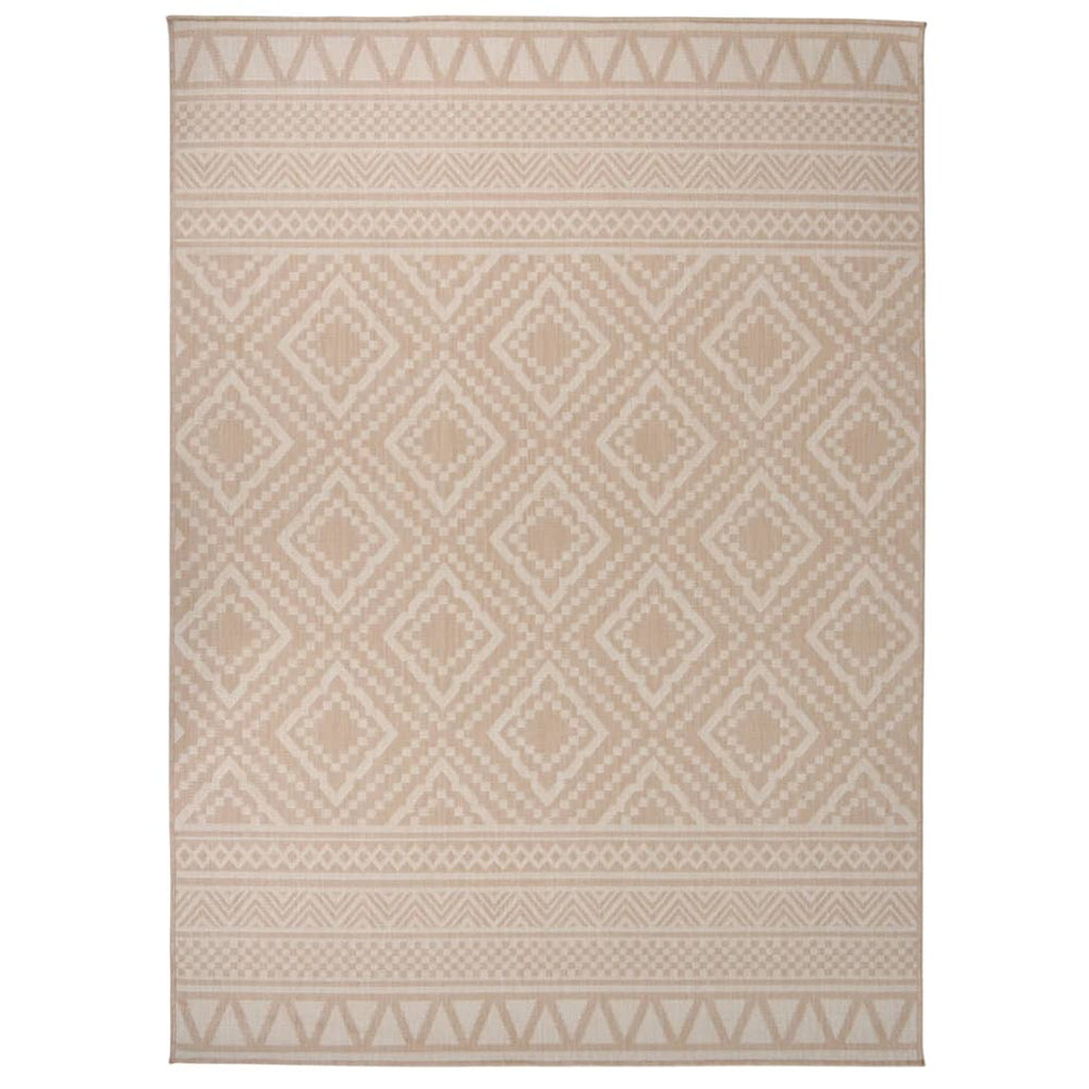 Braun Gestreifter Outdoor Teppich 200x280 cm