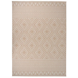Braun Gestreifter Outdoor Teppich 200x280 cm