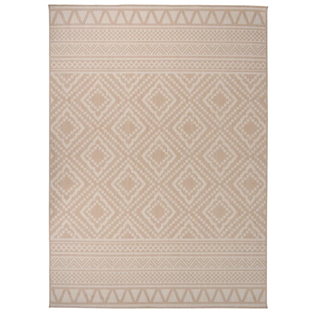 Braun Gestreifter Outdoor Teppich 200x280 cm