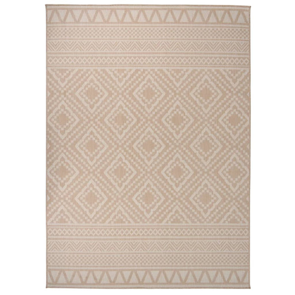 Braun Gestreifter Outdoor Teppich 200x280 cm