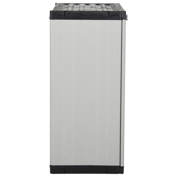 Garten Lagerschrank Grau/Schwarz 68x40x85 cm