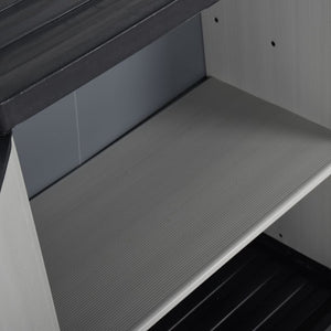 Garten Lagerschrank Grau/Schwarz 68x40x85 cm