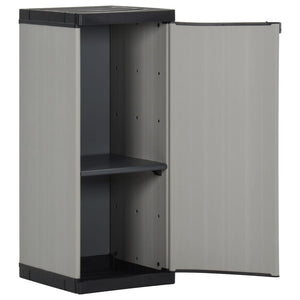 Garten Lagerschrank Grau/Schwarz 35x40x85cm