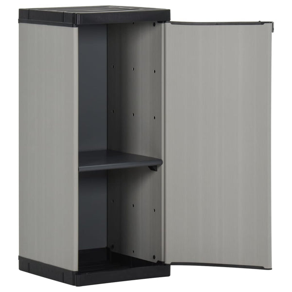 Garten Lagerschrank Grau/Schwarz 35x40x85cm