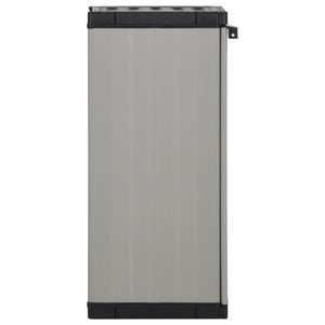 Garten Lagerschrank Grau/Schwarz 35x40x85cm